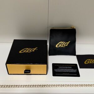 18k gold chain with stones- Icy